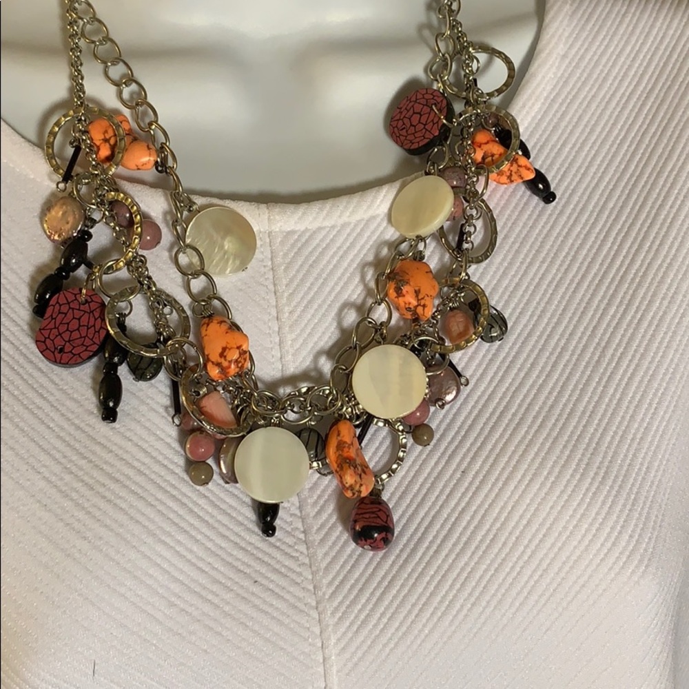 OOAK Handmade Rosy Turtleback Necklace